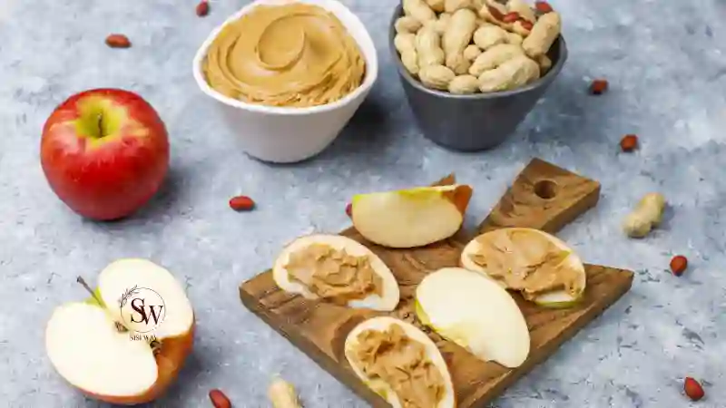 Sliced Apples with Peanut Butter for Diabetes 2