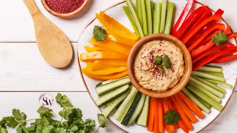 Vegetable Sticks with Hummus for Type 2 Diabetes