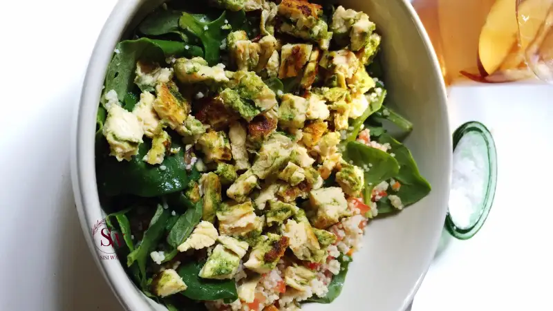 Spinach and Chickpea Salad with Feta